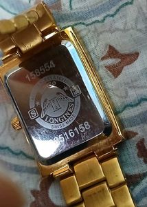 Elegant Swiss Made Longines Gold Diamond Watch