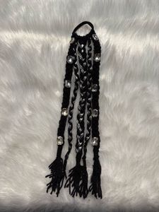 5 different Red Braided Hair Accessory with Beads