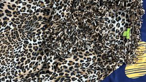 Stylish Leopard Print Fringed Top