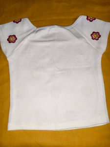White Floral Embroidered Top