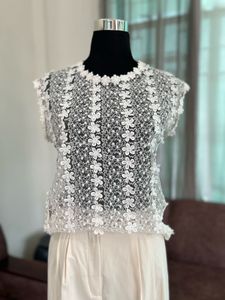 Sheer Floral Lace Top