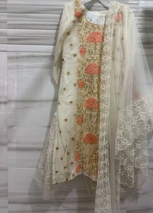 Embroidered Kurta with Dupatta
