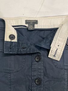Button-Front Utility Skirt