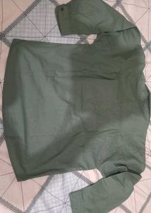 kid's Green Embroidered Kurta