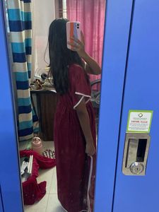 Maroon Night Suit