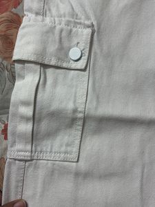 White Cargo Pants