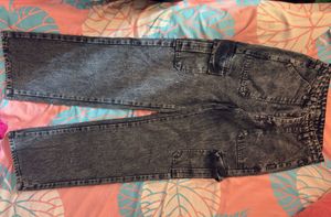 y2k grunge washed black cargo wide leg jeans
