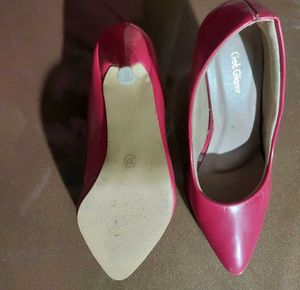 Red Pointed Toe Flats
