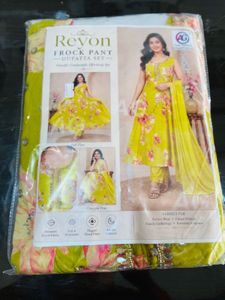 Vibrant Floral Print anarkali Set