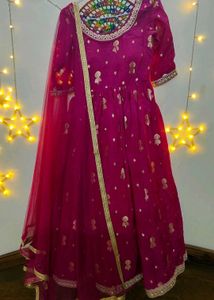 Elegant Pink Kurta Set with Dupatta