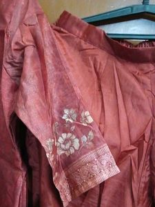 Maroon Kurta Set with Dupatta