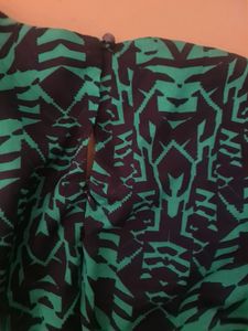 Printed Fit &amp; Flare Dress