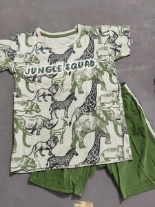 Kids Jungle Squad T-Shirt & Shorts Set