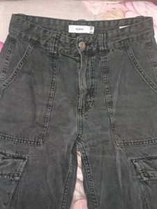 Grey Cargo Pants