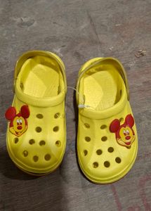 Cute Yellow Mickey Mouse Clogs