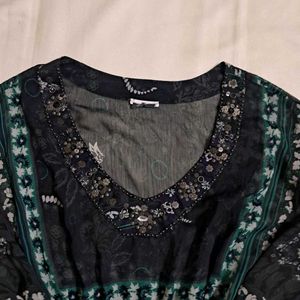 Y2k Vintage 2000s Desi Chatpata Sheer Kaftan Top