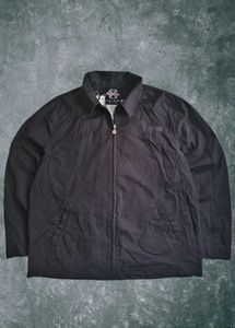 2000s Silver Flames Cross Embroidered Jacket