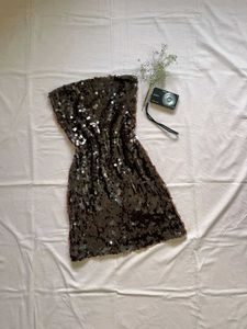 Sparkling Sequin Strapless Dress