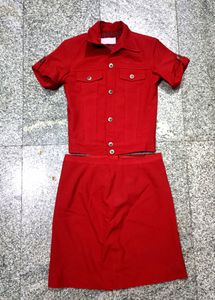 GIOVANI Red Co-ord Set