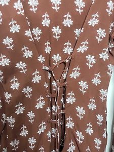 Corset Back Floral Print Kurta