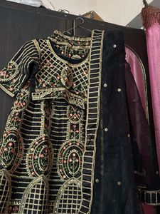 Embroidered Black Lehenga Choli