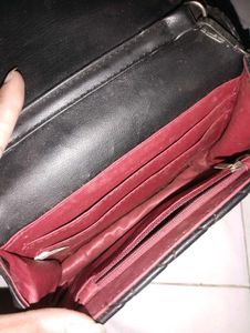 Black Quilted Chain Handbag