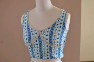 Boho Blue lace cami