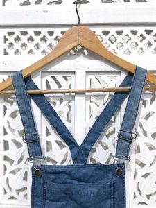 Imported Original Ice Denim Overall Dress ()