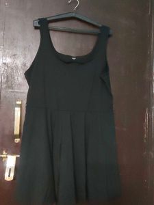 Classic Black Sleeveless Fit and Flare Dress