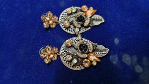 Exquisite Floral Dangle Earrings