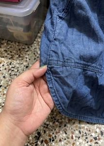 Women's Blue Denim Shirt Dress