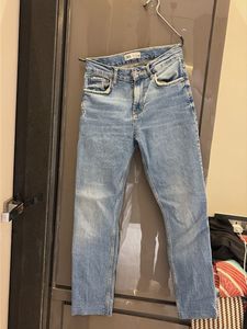 Zara Light Wash Denim Jeans