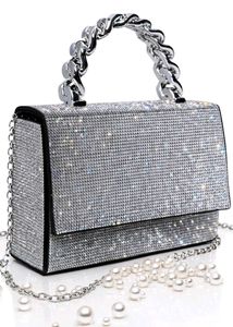 Sparkling Silver Clutch