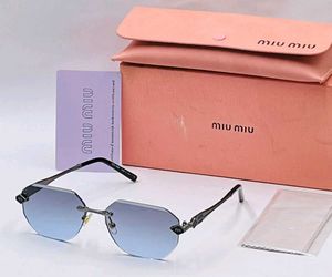 Miu Mi Rimless Octagonal Sunglasses