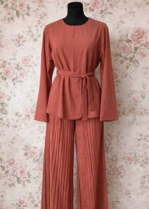 Elegant Pleated Co-ord Set