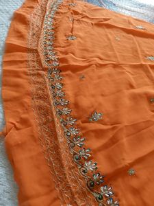 Unstitched Lahenga Blouse Fabric And Duptta