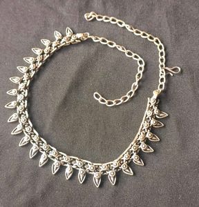 Traditional Oxidized Silver Anklets