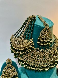 Bridal Jewelry Set - Emerald Green
