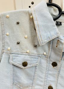 Pearl Stones Denim Jacket