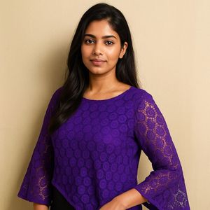 Purple Lace Top