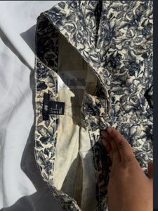 Floral Print High-Waisted Shorts