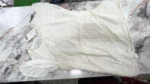 combo of 2 White Lace Trim Tank Top
