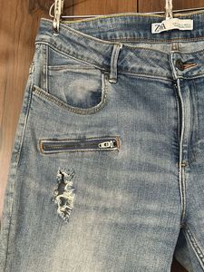 Zara Distressed Denim Jeans