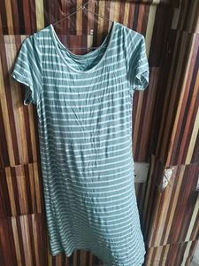 Striped Casual Midi Dress