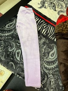 Velvet Trouser With Pocket Lavender Color