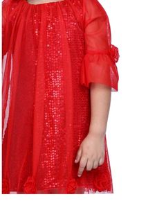 peppermint red sequince dress