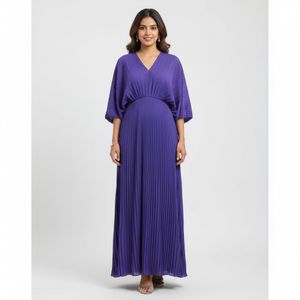 Vero Moda Marquee Purple Pleated Maxi Dress