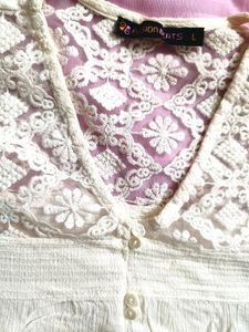 Stylish Lace Top L Size