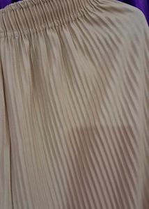 Pleated Beige Palazzos