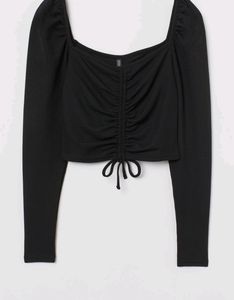 H&amp;M Long Sleeve Crop Top